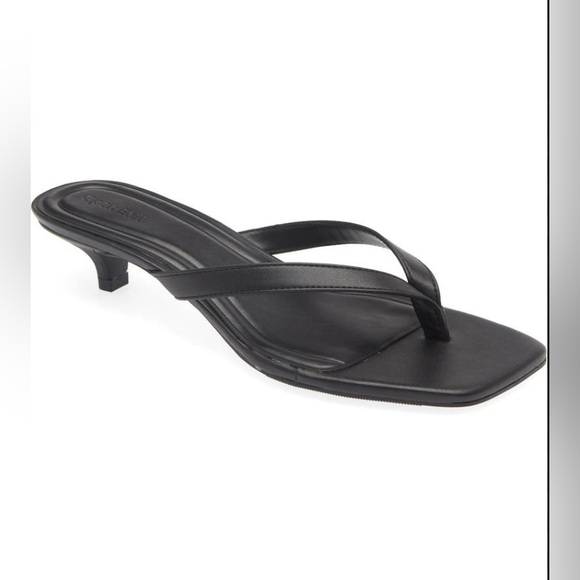 J. Crew Shoes - J.Crew NWOT Kitten-heel sandals in black